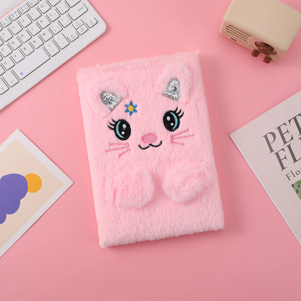 Wholesale Cute cartoon animal plush notebook